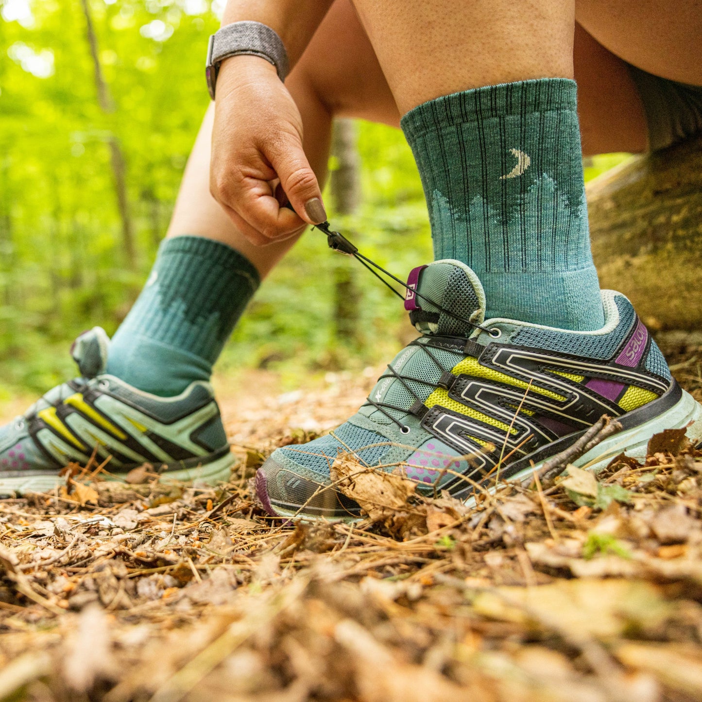 Women's Treeline Micro Crew Midweight Hiking Socks