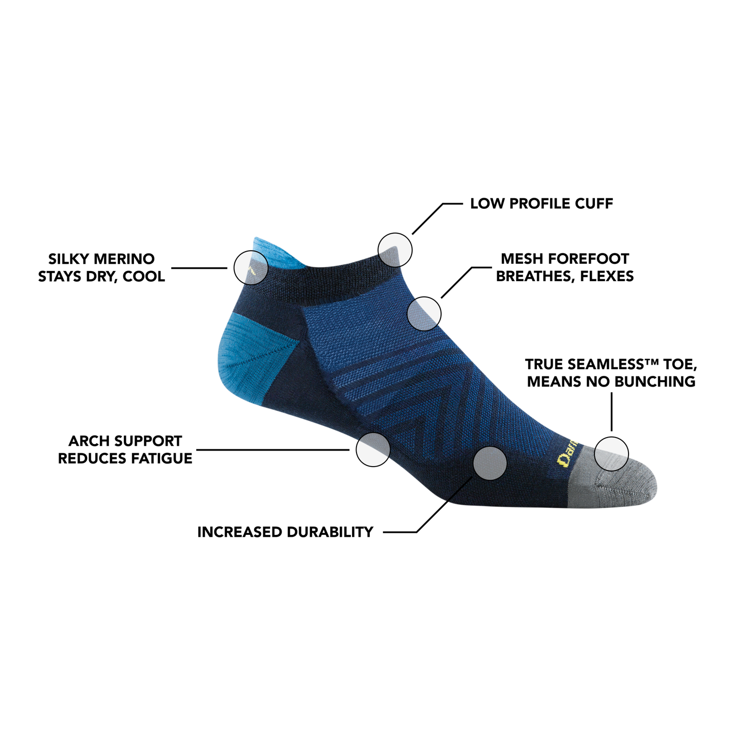 Men's Run No Show Tab Ultra-Lightweight Running Socks