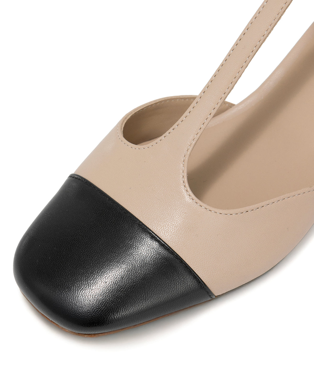 Rosa Beige and Black Pumps