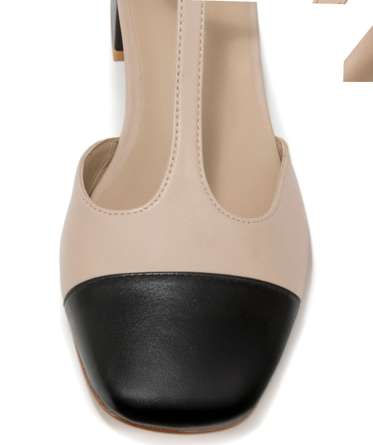 Rosa Beige and Black Pumps