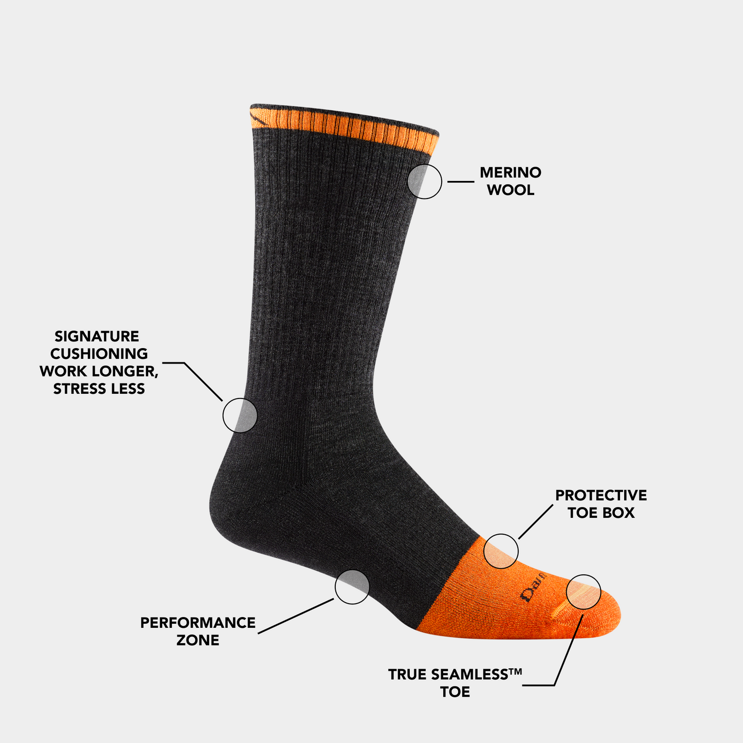 Men's Steely Boot Midweight Work Sock
