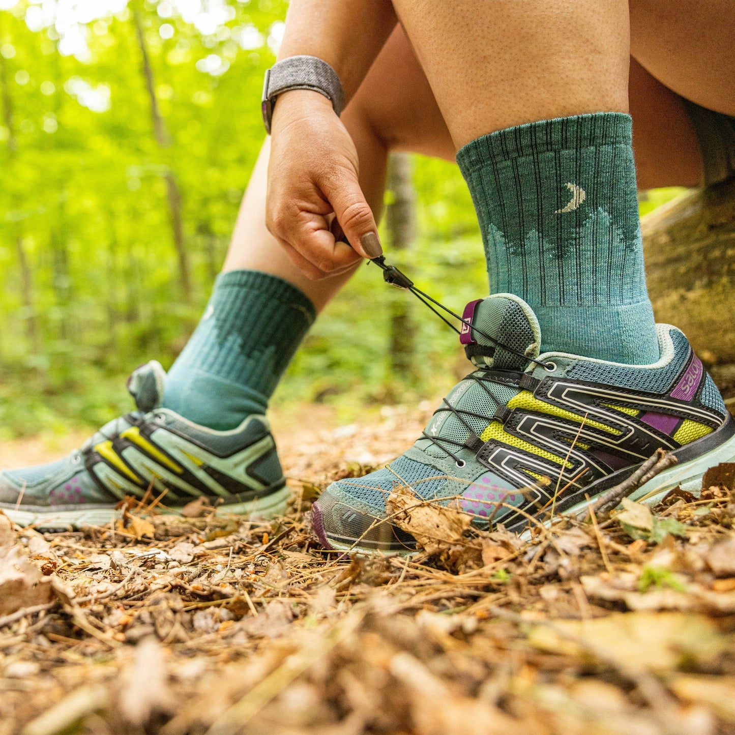 Women's Treeline Micro Crew Midweight Hiking Socks